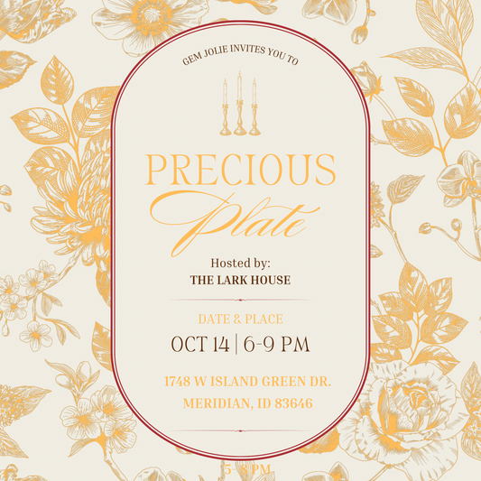 Precious Plate Supper Club - Autumn Edition